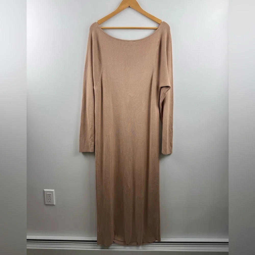 NWT J Crew Women Ribbed‎ Tie-Front Ballet Style Sweater Dress Size 2X